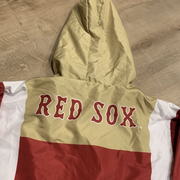 MLB + Boston College Red and Tan Windbreaker Jacket - Picture 6 of 8